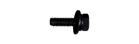 Washer-assembled bolt